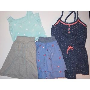 Girl Clothes Bundle Lot Romper Skirt Tank Top Gap